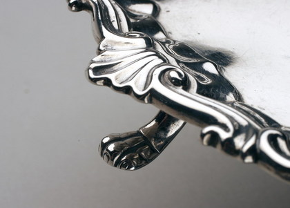George II Provincial silver Waiter - John Kirkup, Newcastle